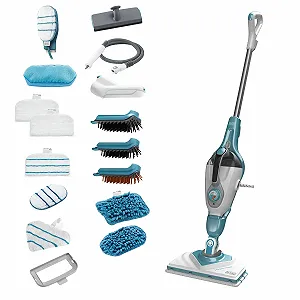 Парова швабра BLACK+DECKER 10-в-1 BHSM1615DAM-QS багатофункціональна з рукавицею STEAMitt - Фото 1