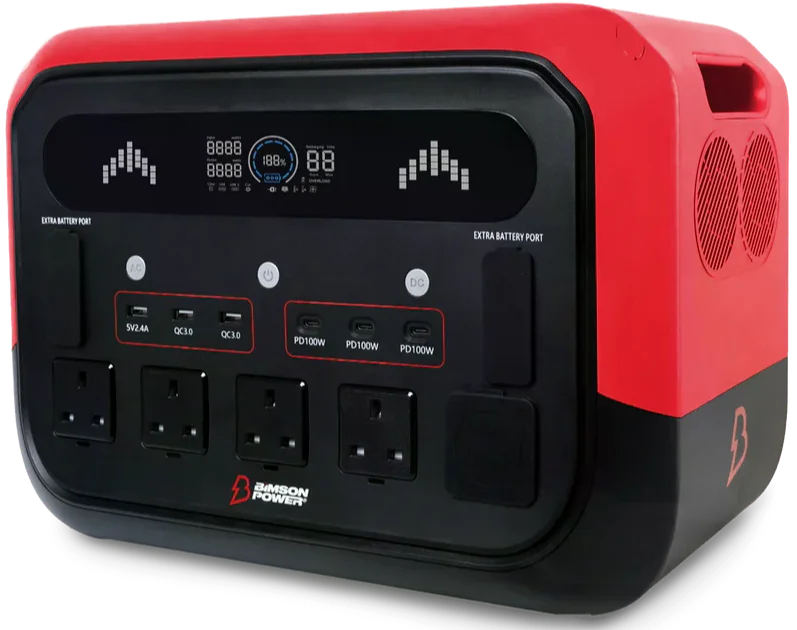 Зарядна станція Bimson Power BP2400PPS 4800 Вт / 2400 Вт / 2048 Вт*год / LiFePO4 / Швидка зарядка, фото №3