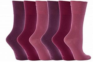 Носки Sockshop Хлопок Gentle grip Plain colours 37-42 eu Dark Pinks (GG15) - Фото 1