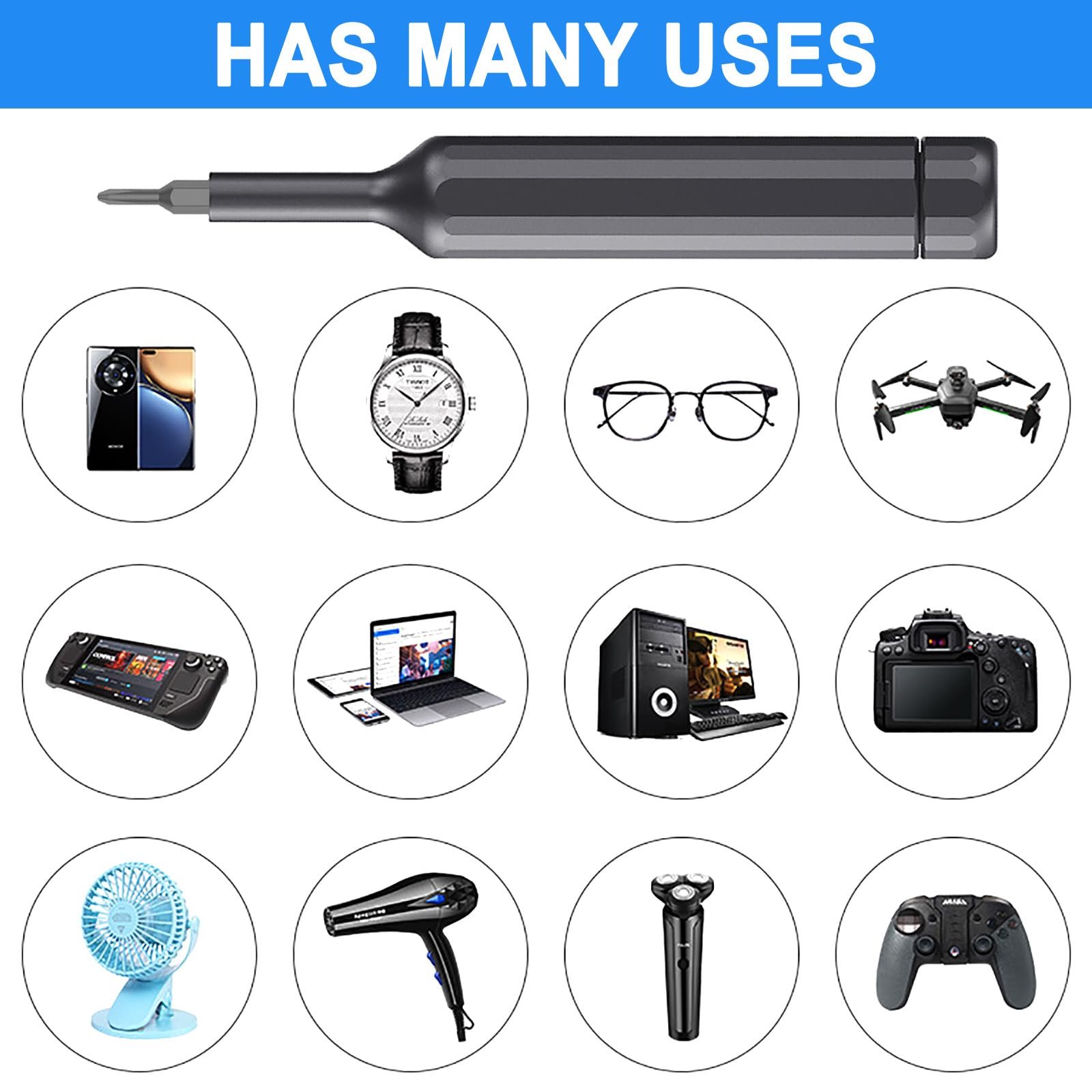 Набір викруток 39-в-1 Precision Mini S2 Alloy Steel, фото №6 Набір викруток 39-в-1 Precision Mini S2 Alloy Steel, фото №6