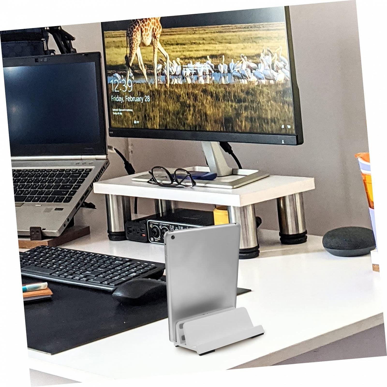 Підставка для ноутбука вертикальна SOIMISS ABS регульована для ноутбуків та планшетів, що економить місце для офісу та дому, фото №4