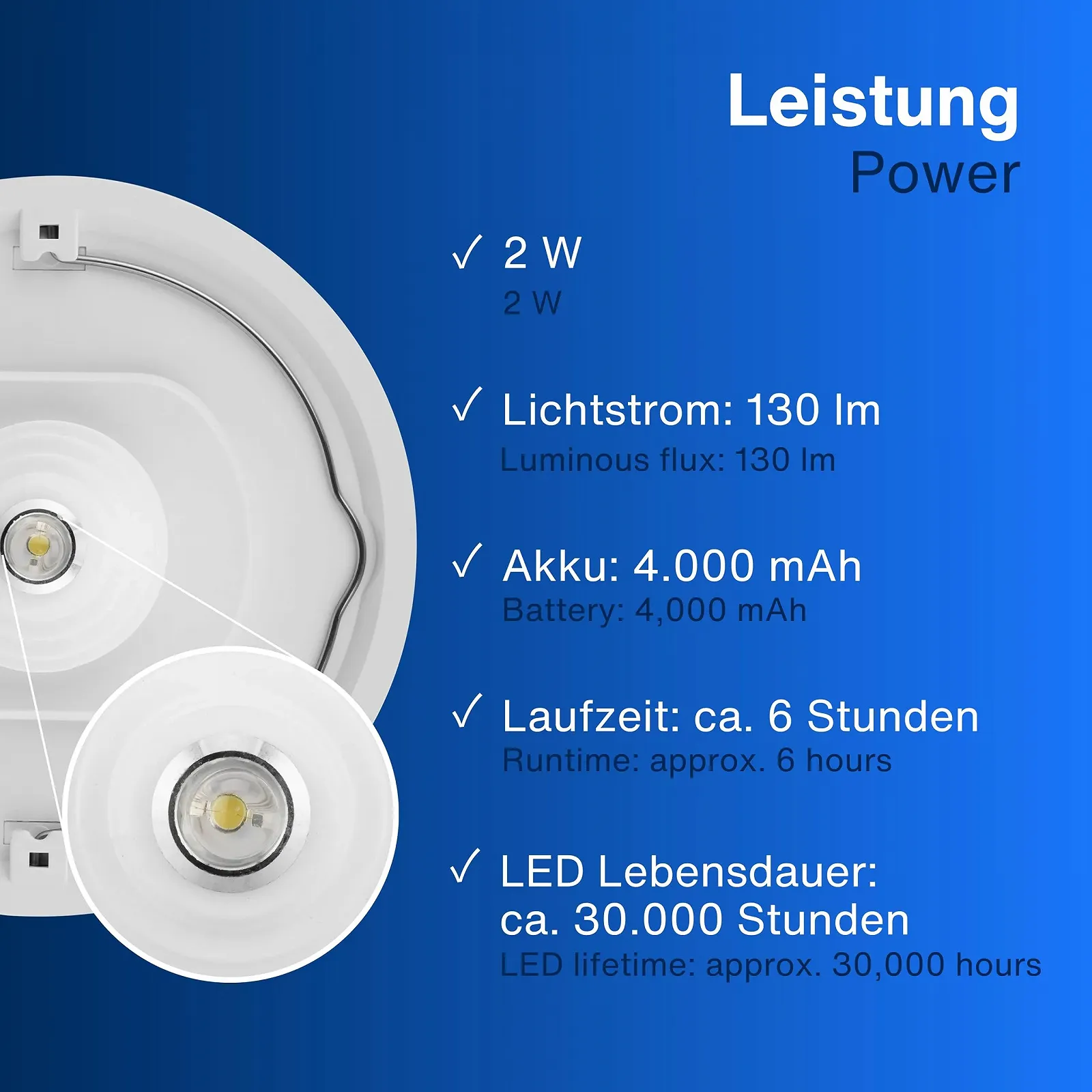 Настільна лампа REV LAMPRUSCO LED акумуляторна для пляшок бездротова 130 Лм 2 Вт 4000 мАг димована IP54, фото №6