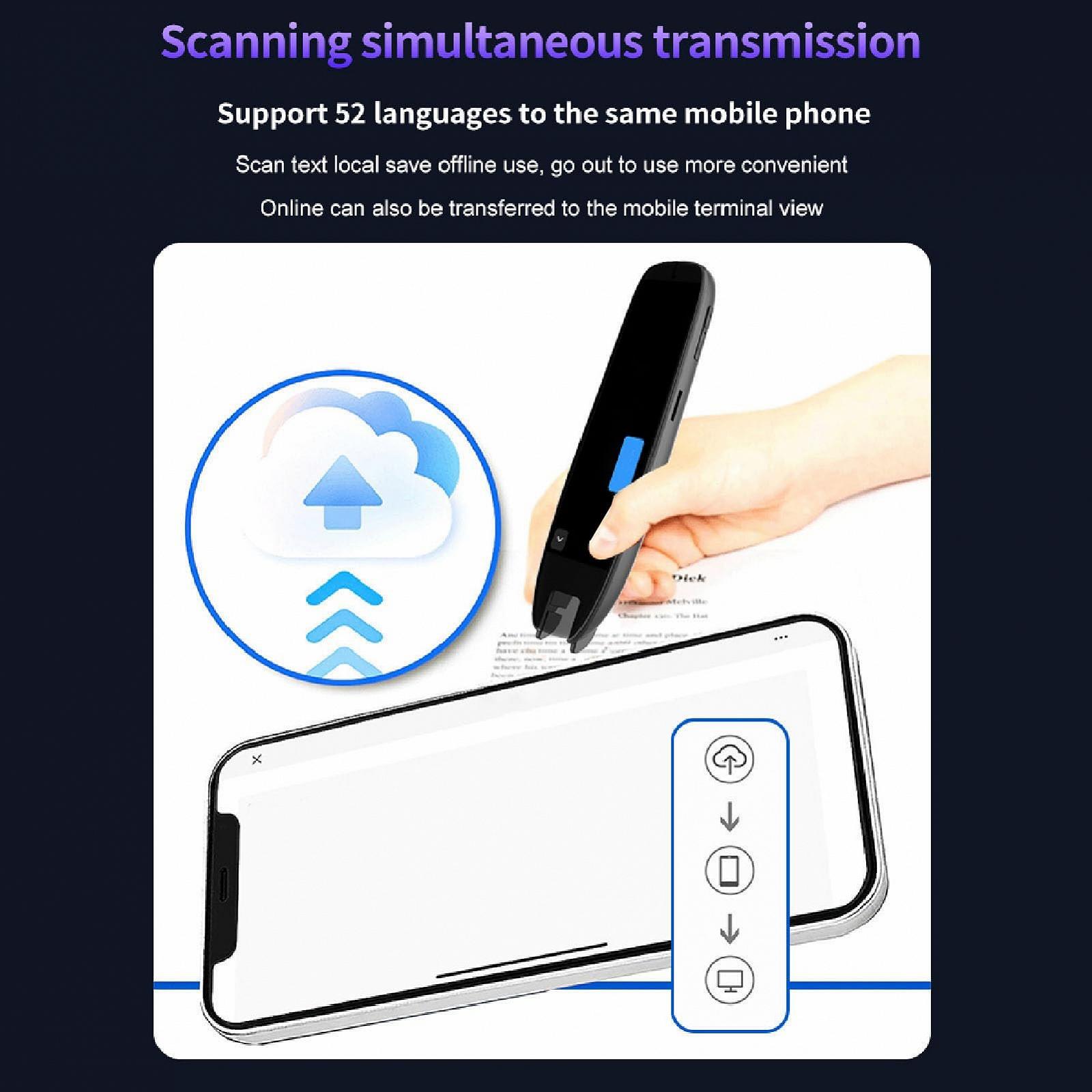 Ручка для перекладу, Голосовий перекладач з 3.7-дюймовим екраном, 142 мови, Офлайн сканування, фото №8