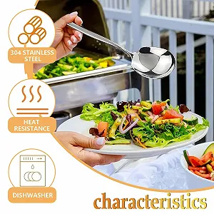 Набір ложок для сервірування 2 шт., нержавіюча сталь synthetic.ua - Фото 1