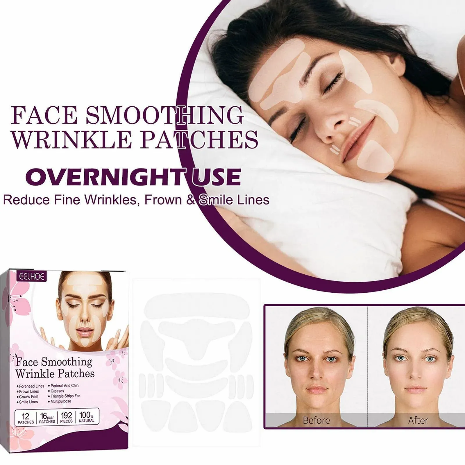 Патч для чола Facynde, багаторазові накладки для розгладження зморшок, фото №2