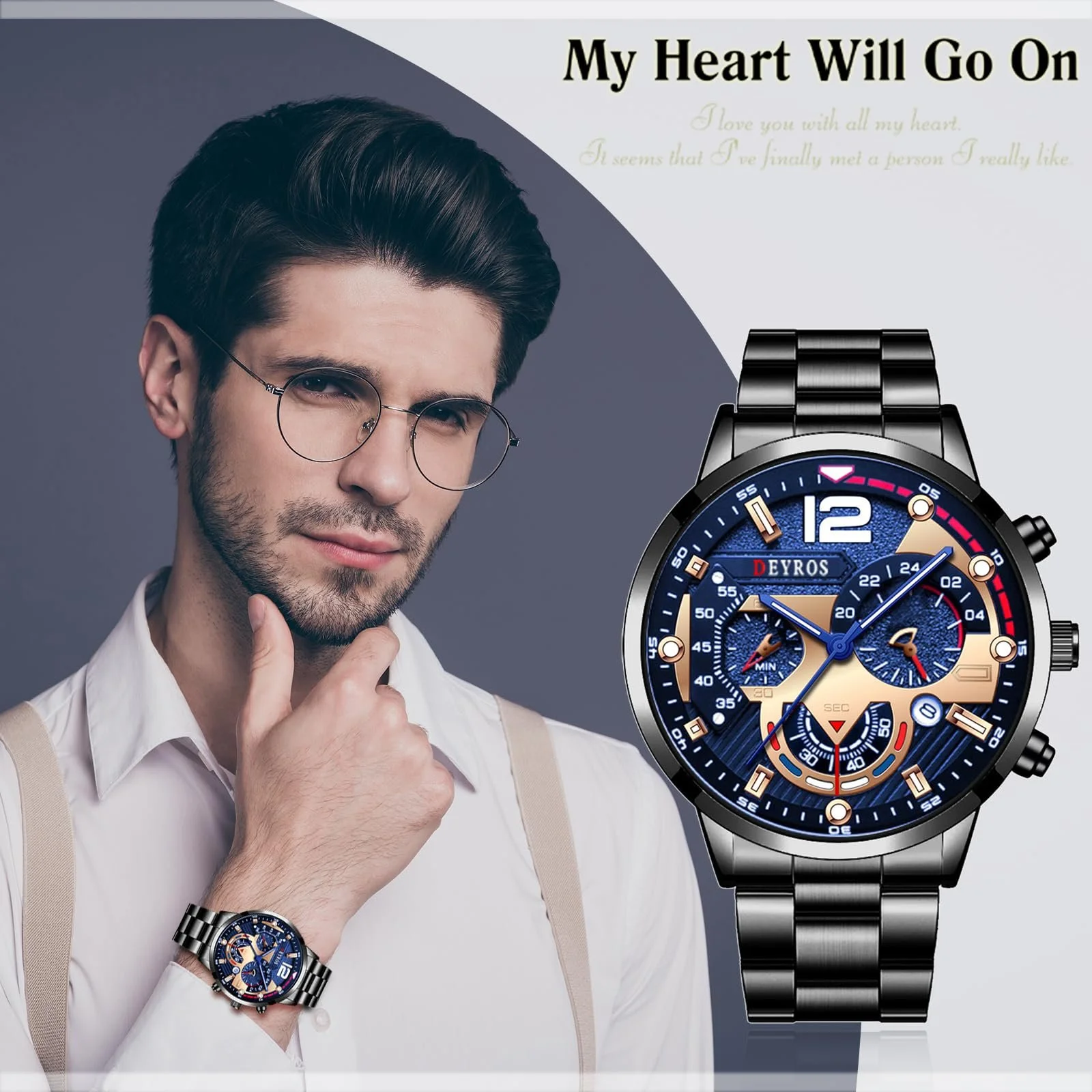 Чоловічий годинник Silverora Люмінесцентний: Три вічка, великий циферблат, аналоговий кварцовий, фото №4 Чоловічий годинник Silverora Люмінесцентний: Три вічка, великий циферблат, аналоговий кварцовий, фото №4