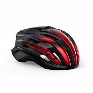 Шлем MET Trenta 3K Carbon MIPS Красный радужный глянцевый, размер S 52-56 см - Фото 1