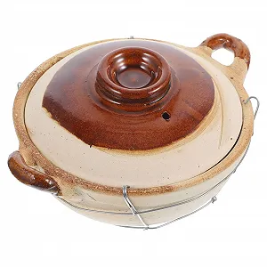 Глиняный горшок BESTYASH С ручкой для риса супов пасты и овощей универсальный - Фото 1