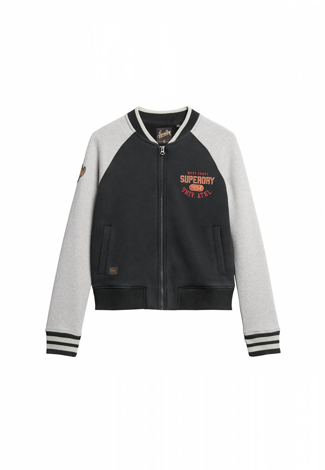 Бомбер Superdry College Jersey з графікою з літерами, фото №1