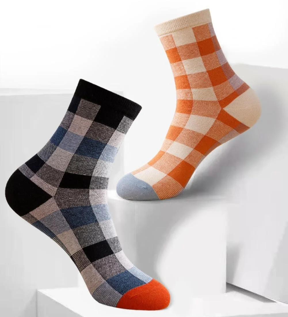 Носки AKAMAS Укороченные, в клетку, 5 пар, фото №6 Носки AKAMAS Укороченные, в клетку, 5 пар, фото №6