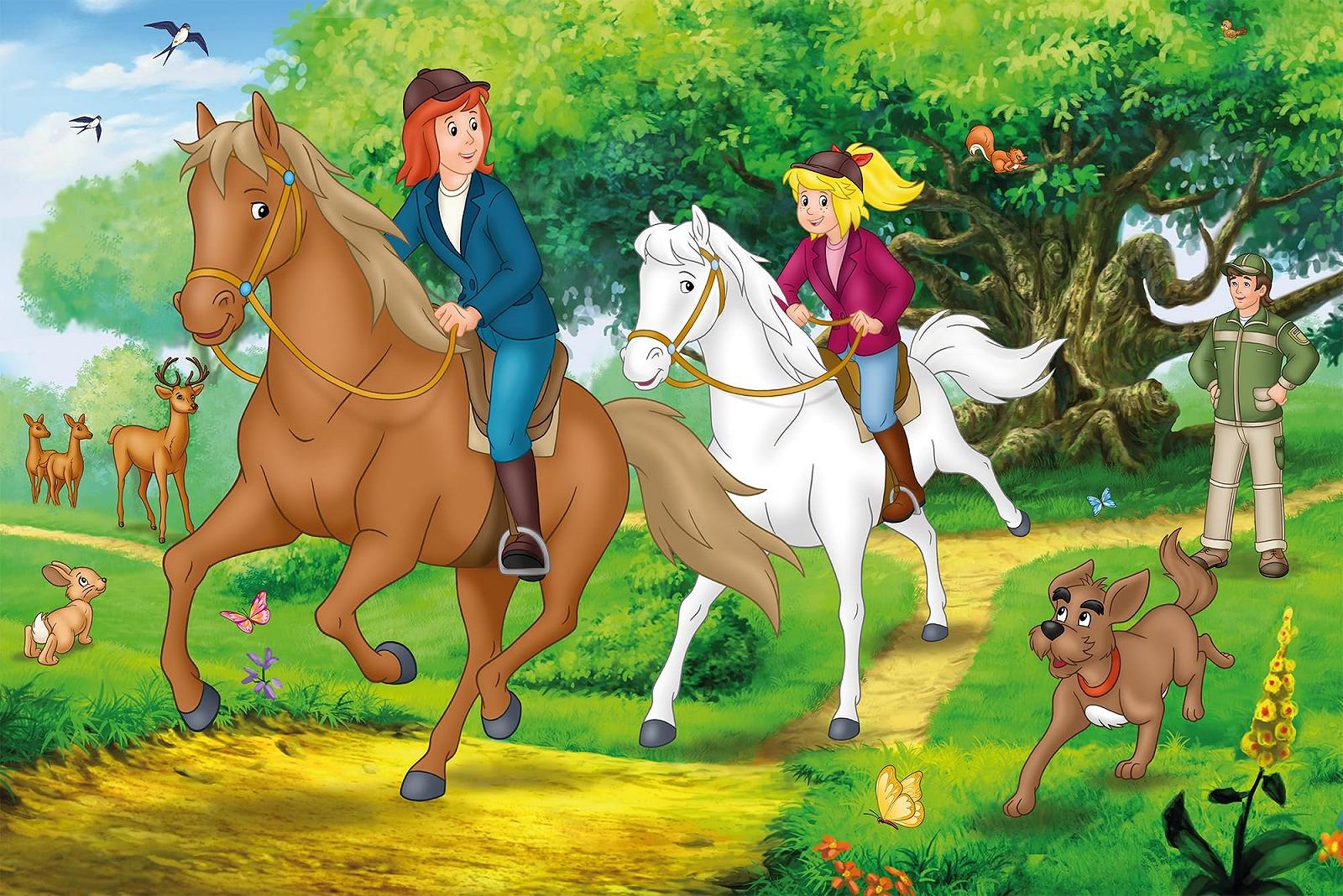 Набор пазлов Schmidt Spiele 55609 Bibi and Tina в металлическом кейсе 2 x 100 и 2 x 150 деталей, фото №5