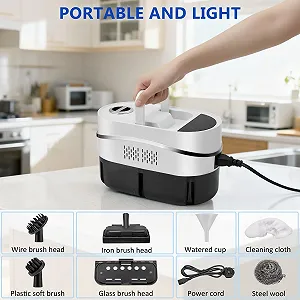 Пароочисник ручний 2500 W 1200 мл 4.5 Bar з 8 аксесуарами та сенсорним екраном ціна на synthetic.ua - Фото 1 Пароочисник ручний 2500 W 1200 мл 4.5 Bar з 8 аксесуарами та сенсорним екраном synthetic.ua - Фото 1