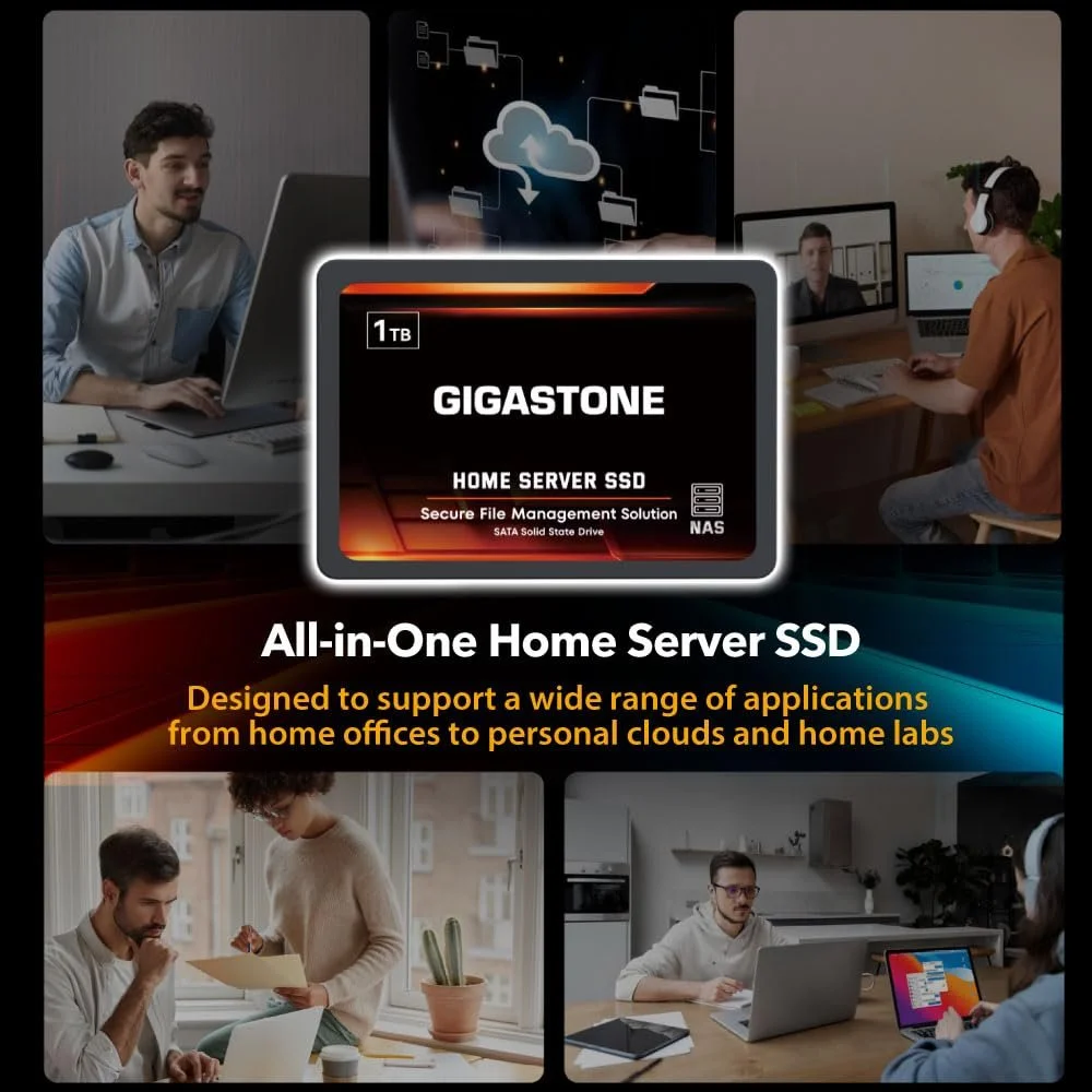 Внутренний SSD-накопитель Gigastone Home NAS 4TB (комплект 4 шт) 2.5" SATA III 3D NAND 530MB/s, фото №3 Внутренний SSD-накопитель Gigastone Home NAS 4TB (комплект 4 шт) 2.5" SATA III 3D NAND 530MB/s, фото №3