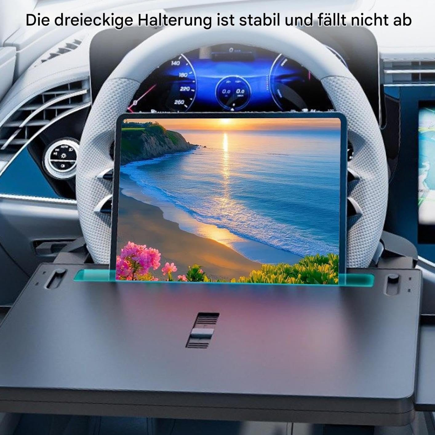 Столик на руль Держатель для ноутбука для автомобиля Многофункциональная рабочая станция для смартфона Ноутбука Напитков Кемпинга Путешествий Чтения Письма, фото №8