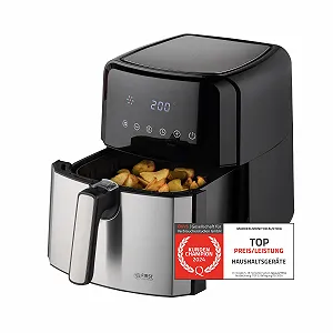 Мультипіч TZS First Austria 5 L 1700 W 80-200 °C 8 програм Цифровий сенсорний дисплей Таймер на 60 хвилин Нержавіюча сталь - Фото 1