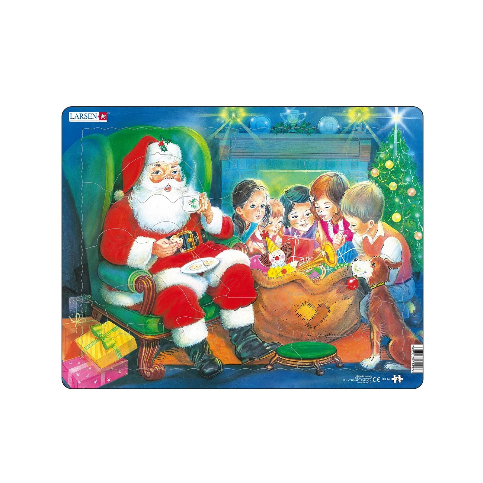 Пазл Larsen JUL14 Santa 15 елементів, фото №1 Пазл Larsen JUL14 Santa 15 елементів, фото №1