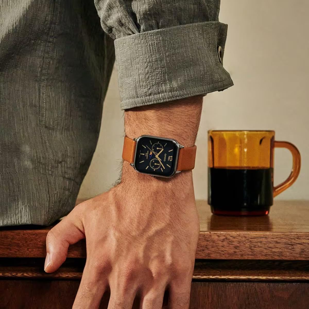 Часы Casio MTP-M305L-1AVER Коричневый Ремешок, фото №6