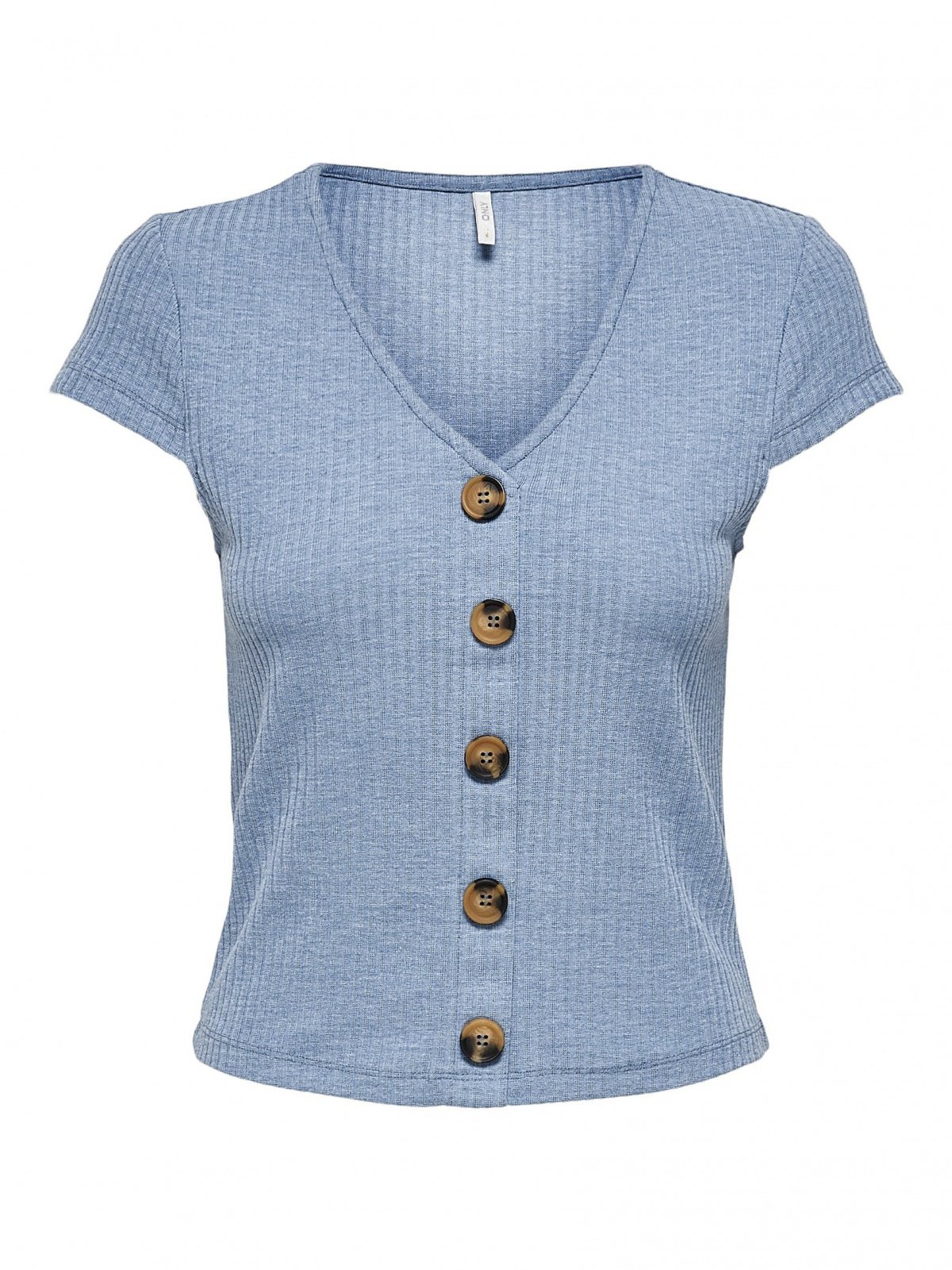 Блуза ONLNELLA BUTTON TOP NOOS JRS 15181030 Faded Denim ONLY Блакитний M, фото №1