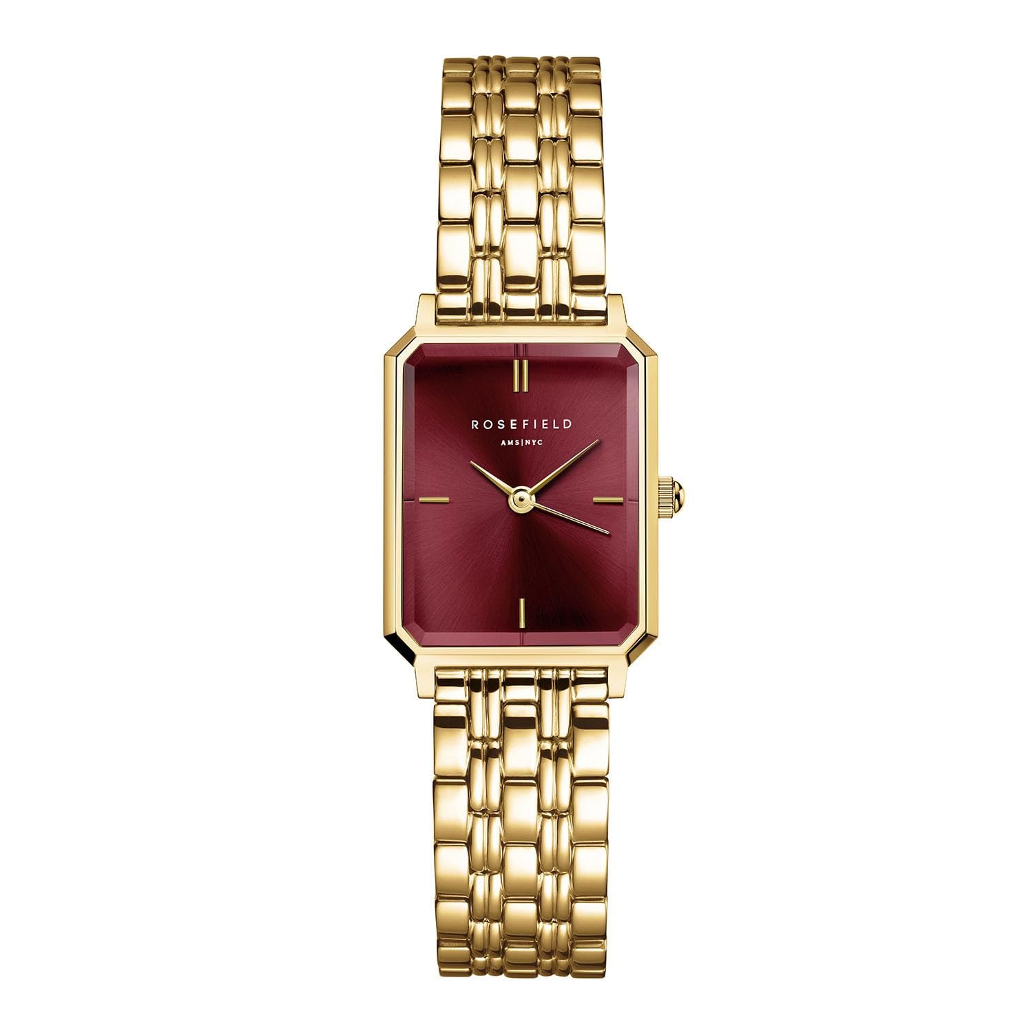 Женские наручные часы Rosefield Octagon XS OBGSG-O61 Черный Золотой, фото №1