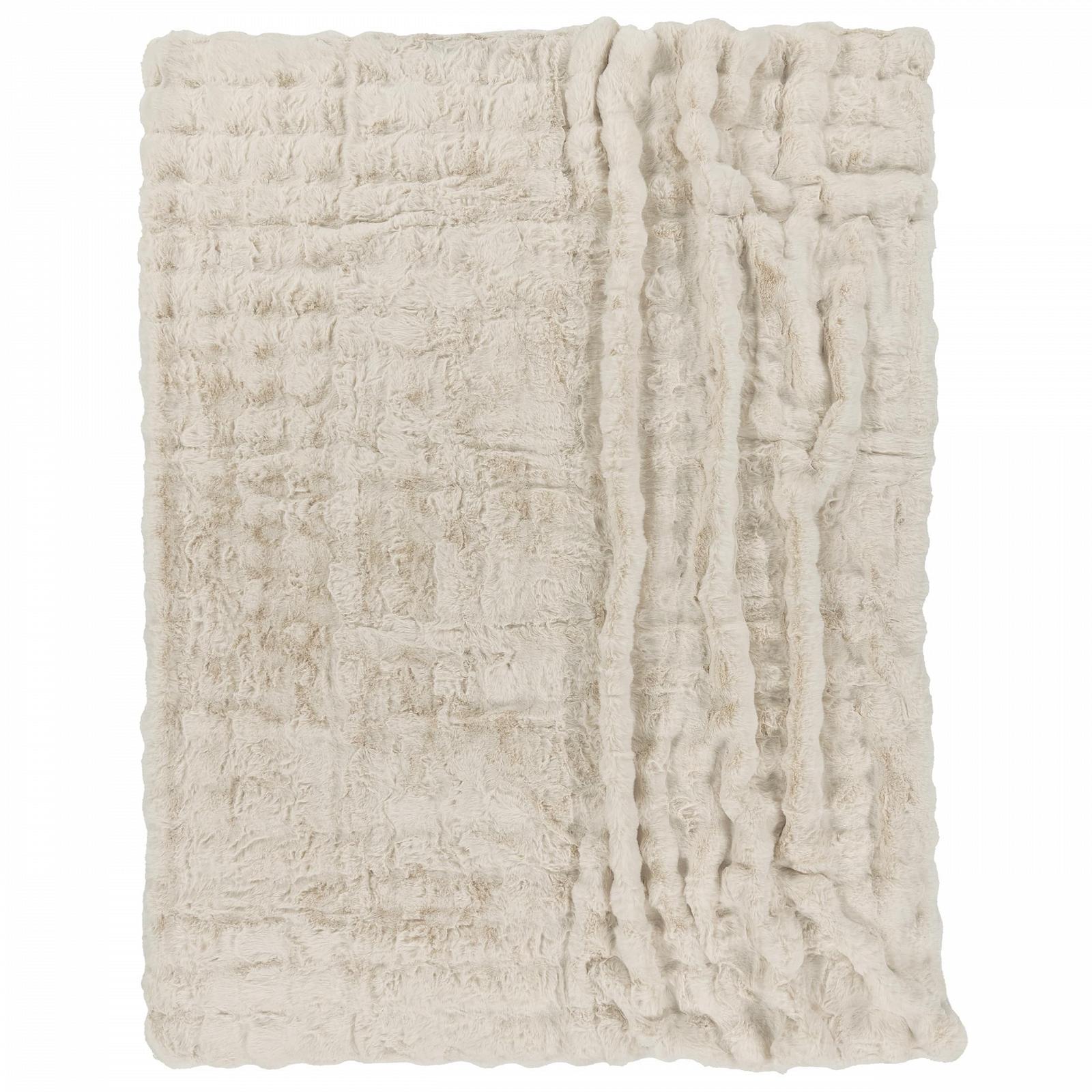 Покрывало Paco Home Декоративное для гостиной Серии Современный Мягкое, Можно стирать, Богемный стиль, Эстетичное покрывало для дивана, Для спальни Пушистое Цвет: Кремовый, Размер: 150 x 200 см, фото №7