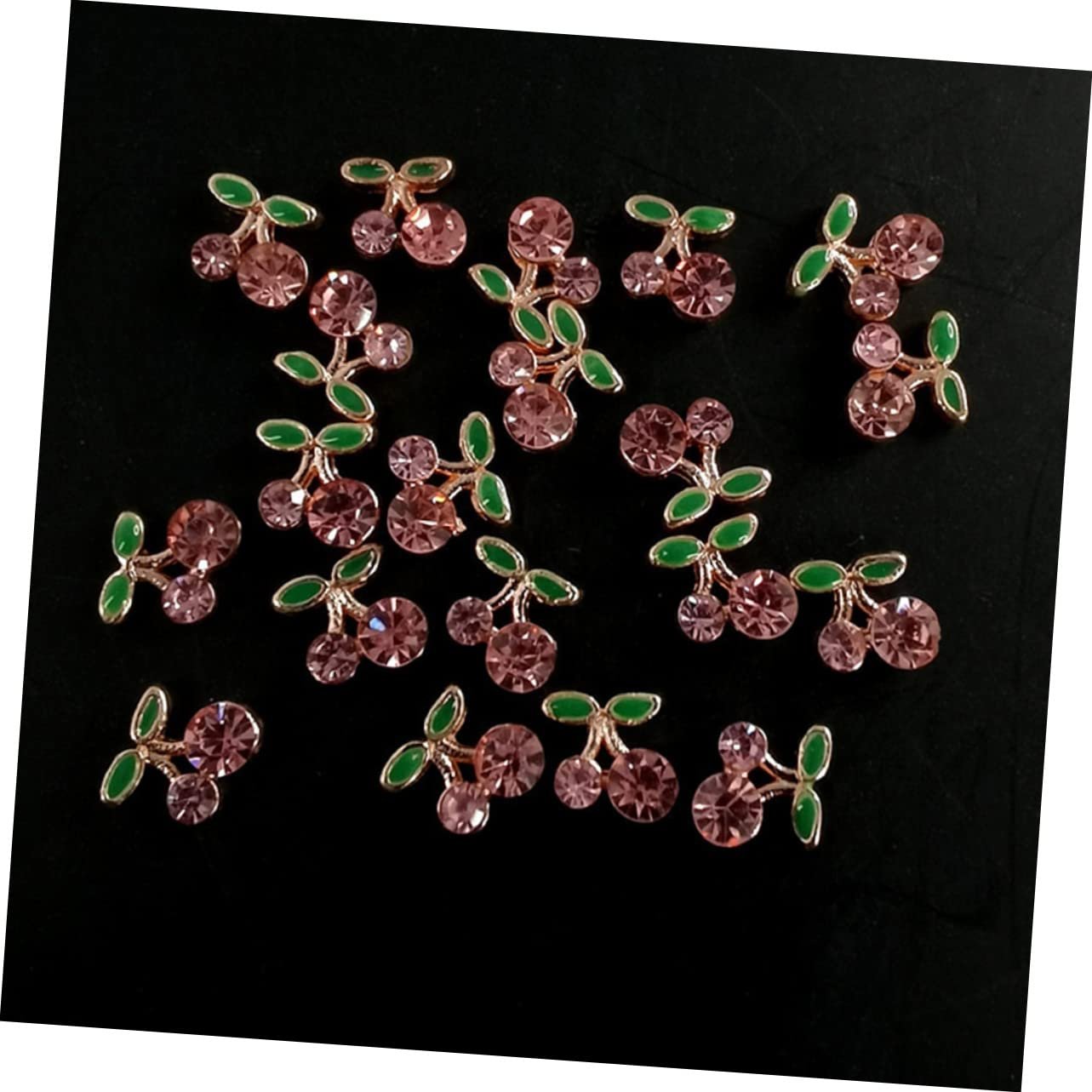 Прикраса для манікюру minkissy, 128 шт, у формі вишень, блискучі, фото №3