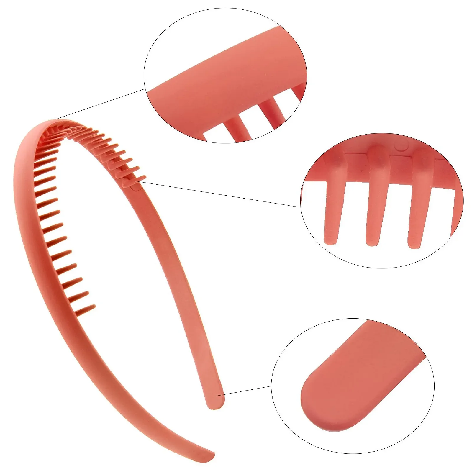 Обруч для волосся Duufin з гребінцем, 12 штук, Різнокольорові, фото №3 Обруч для волосся Duufin з гребінцем, 12 штук, Різнокольорові, фото №3