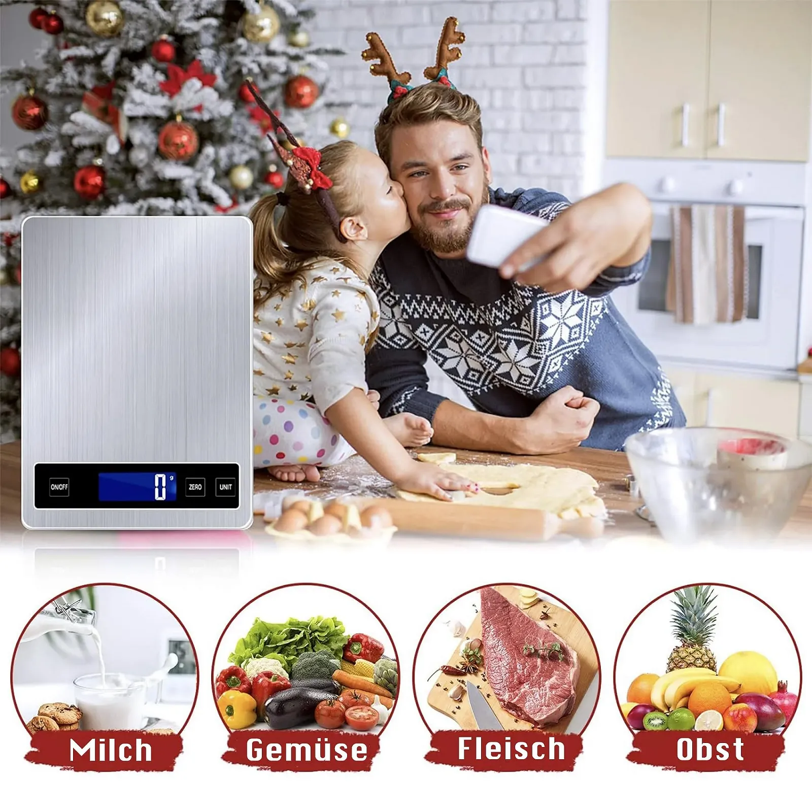 Цифрові кухонні ваги 15 kg 1 g USB/Battery Stainless Steel, фото №7 Цифрові кухонні ваги 15 kg 1 g USB/Battery Stainless Steel, фото №7