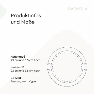 Форма для випікання Backefix силіконова кругла 22 см антипригарна без BPA сіра synthetic.ua - Фото 1
