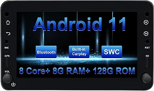 Автомагнитола Ponskoy Car Radio for Alfa Romeo 159 Spider Brera Sportwagon / 7'' / USB / WI-FI / Bluetooth / GPS / Android11 / Black - Фото 1