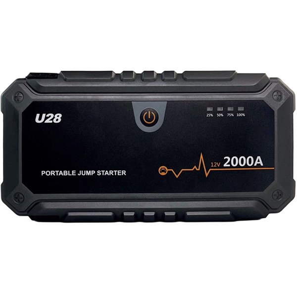 Автомобільний портативний пуско-зарядний пристрій (бустер) Jump Starter Wondertech WTST001 U28, 2000А, павербанк 20000 мАг, фото №4