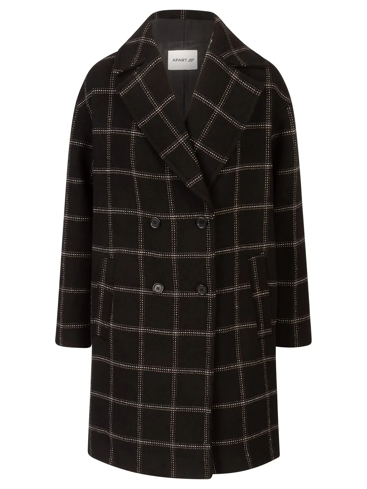 Короткое пальто в клетку Apart, фото №1