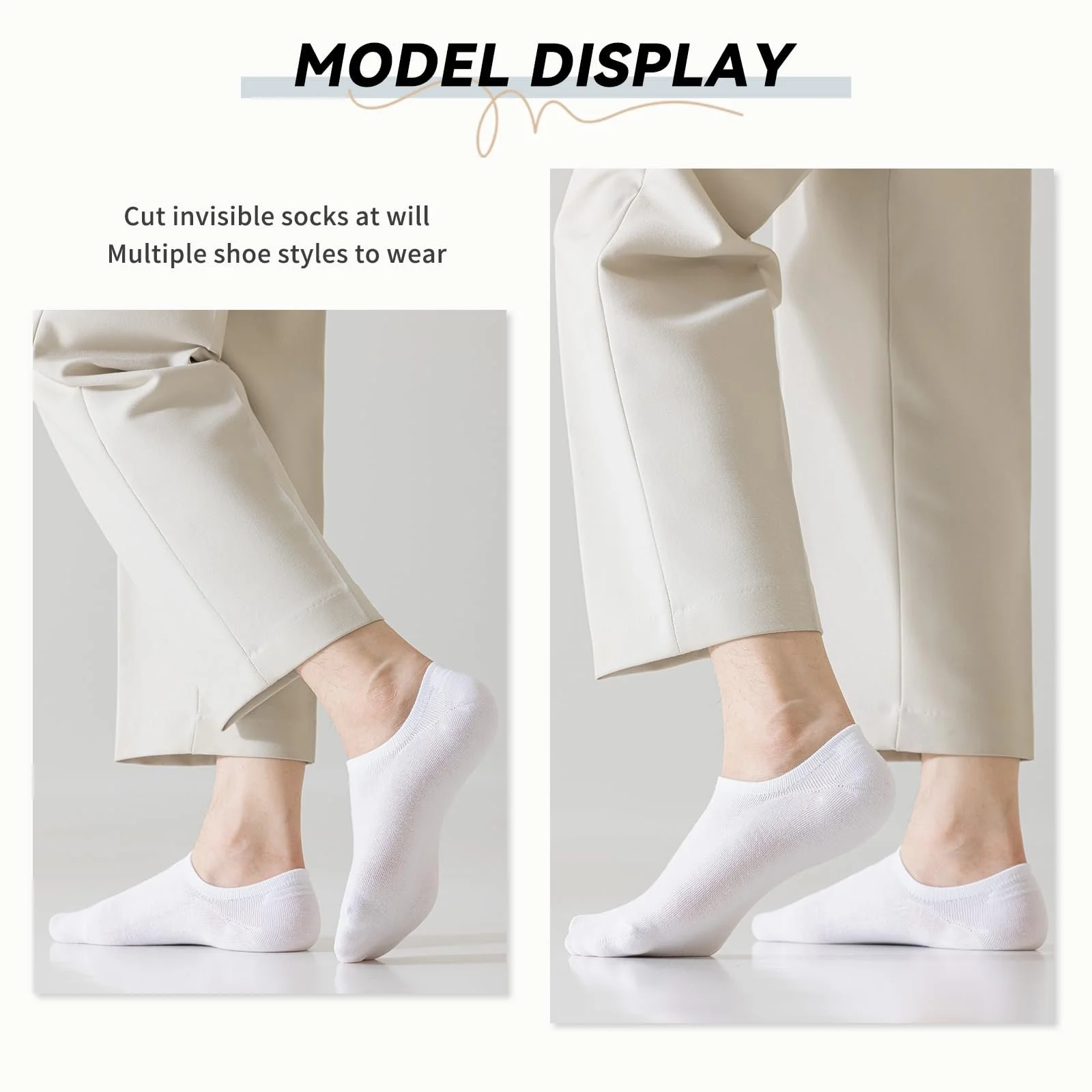 Шкарпетки Caudblor, 12 пар, чоловічі та жіночі, невидимі, розмір 36-39, 39-42, фото №3 Шкарпетки Caudblor, 12 пар, чоловічі та жіночі, невидимі, розмір 36-39, 39-42, фото №3