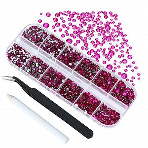 Стразы Персиковые Плоские 6 Размеров 4240 шт - Фото 1