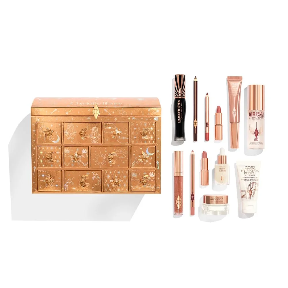 Адвент-календарь Charlotte Tilbury Charlotte's Beauty Treasure Chest 2025 Limited Edition, фото №1