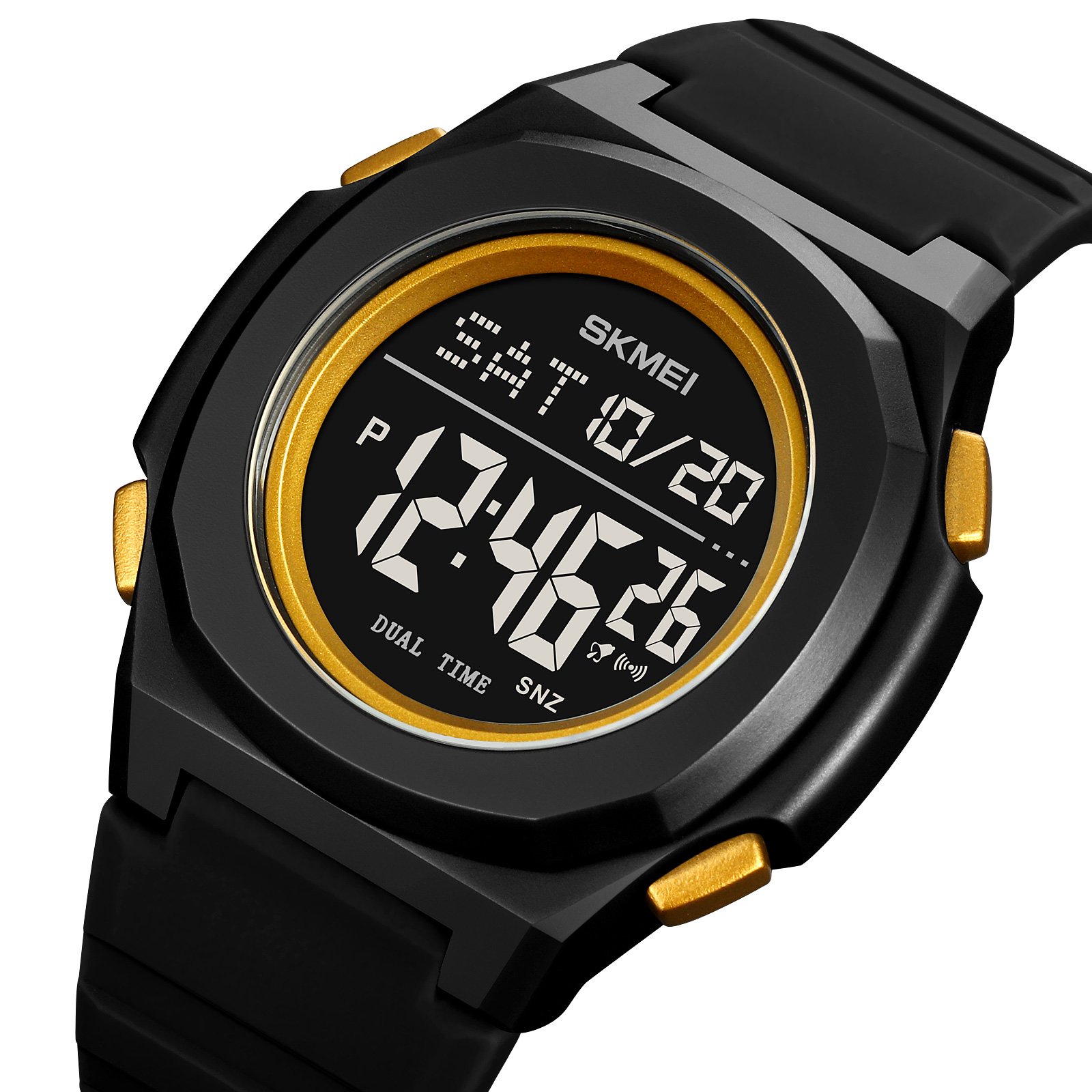 Годинник Skmei 2023 Black-Gold Чорний, фото №2