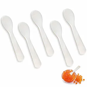 Ложка з перламутру Набір 5 штук, 8.8 см - Фото 1