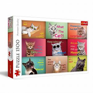 Пазл Trefl Funny Cat Portraits 1500 элементов - Фото 1
