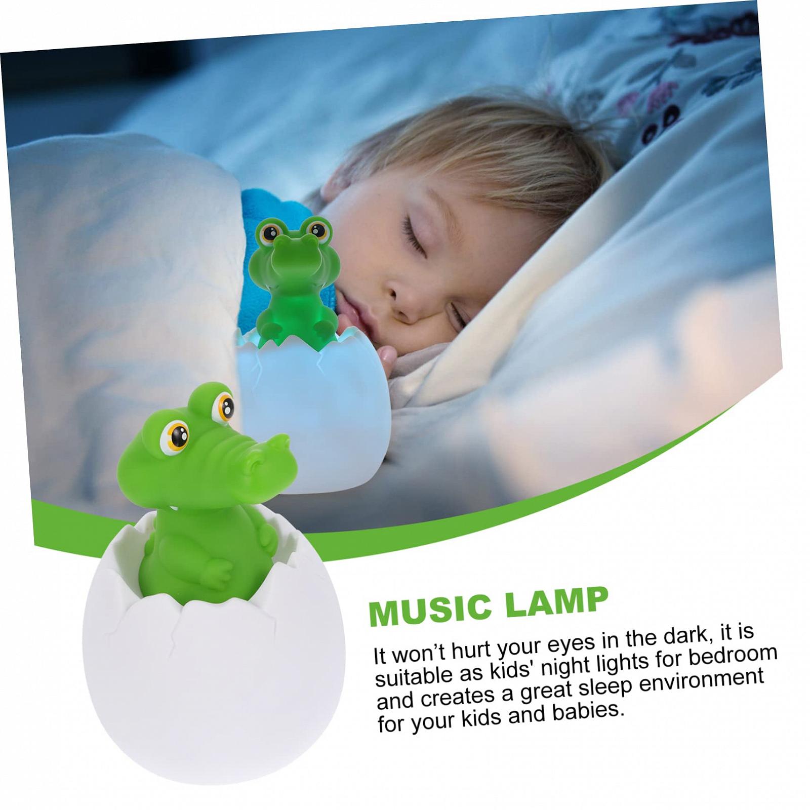 Лампа TOYANDONA Dinosaur Sterling Silver Silent Light USB Перезаряжаемая LED для детской комнаты, фото №6