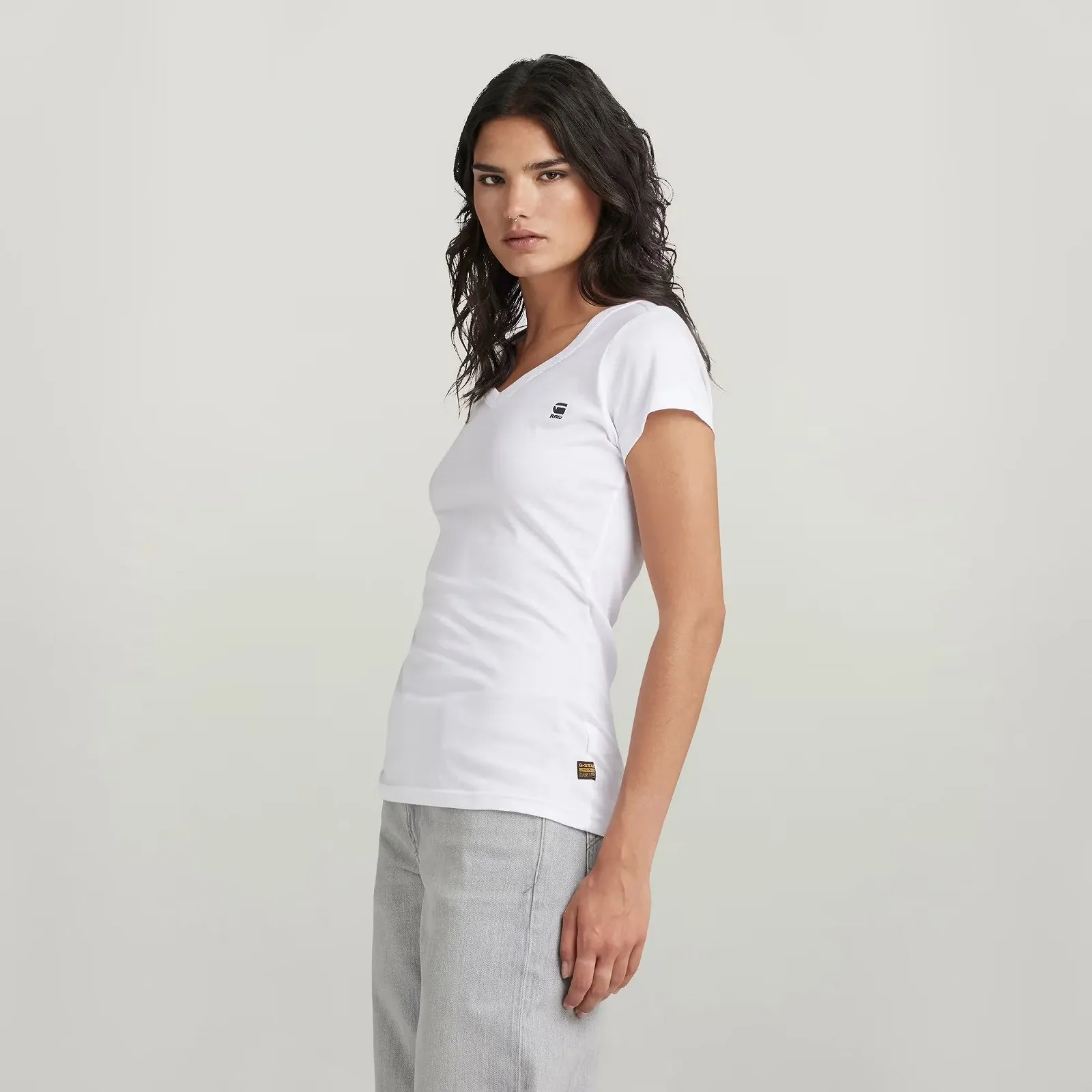 Жіноча футболка G-Star RAW Eyben Slim Білий - S, фото №2