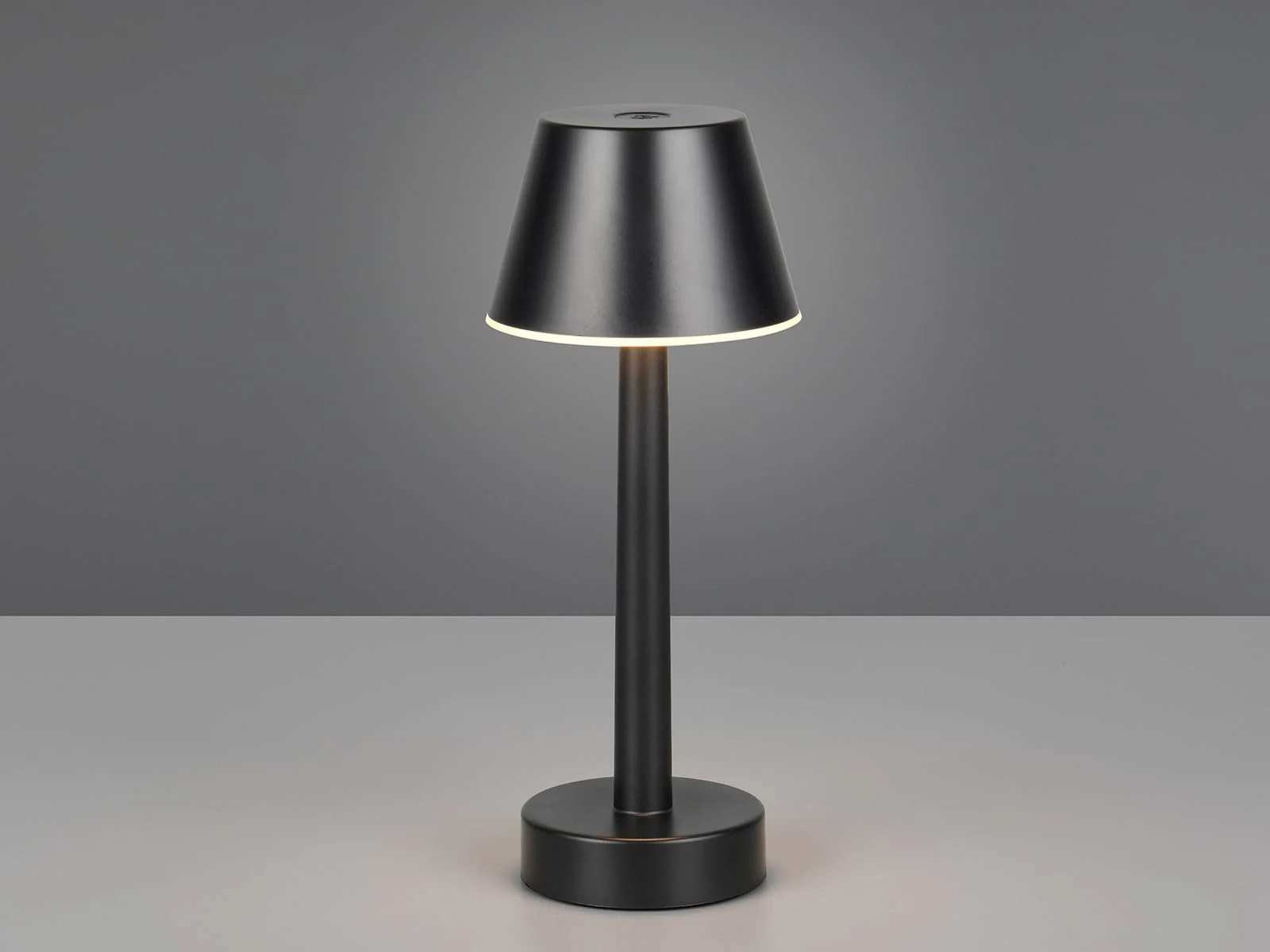 Настільна лампа Reality Leuchten Vidal R54991132 LED Акумуляторна Вулична Пластикова 1.5 Вт 4-рівневе сенсорне керування Матова чорна, фото №2