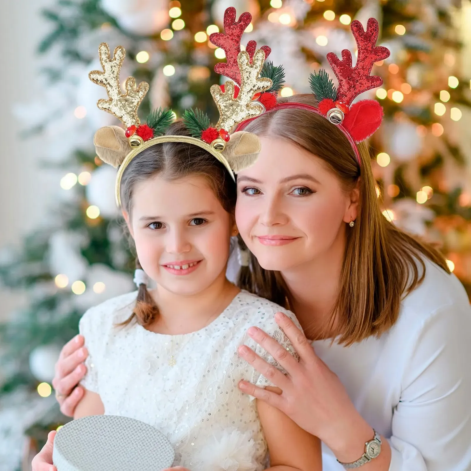 Набір з 2 Різдвяних обручів на голову, фото №3