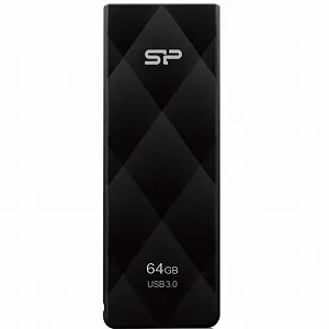 USB флеш накопитель Silicon Power 64Gb BLAZE B20 black USB3.0 SP064GBUF3B20V1K - Фото 1