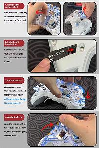 Наклейки Phantom Blade для геймпада FlyDigi APEX 5 synthetic.ua - Фото 1