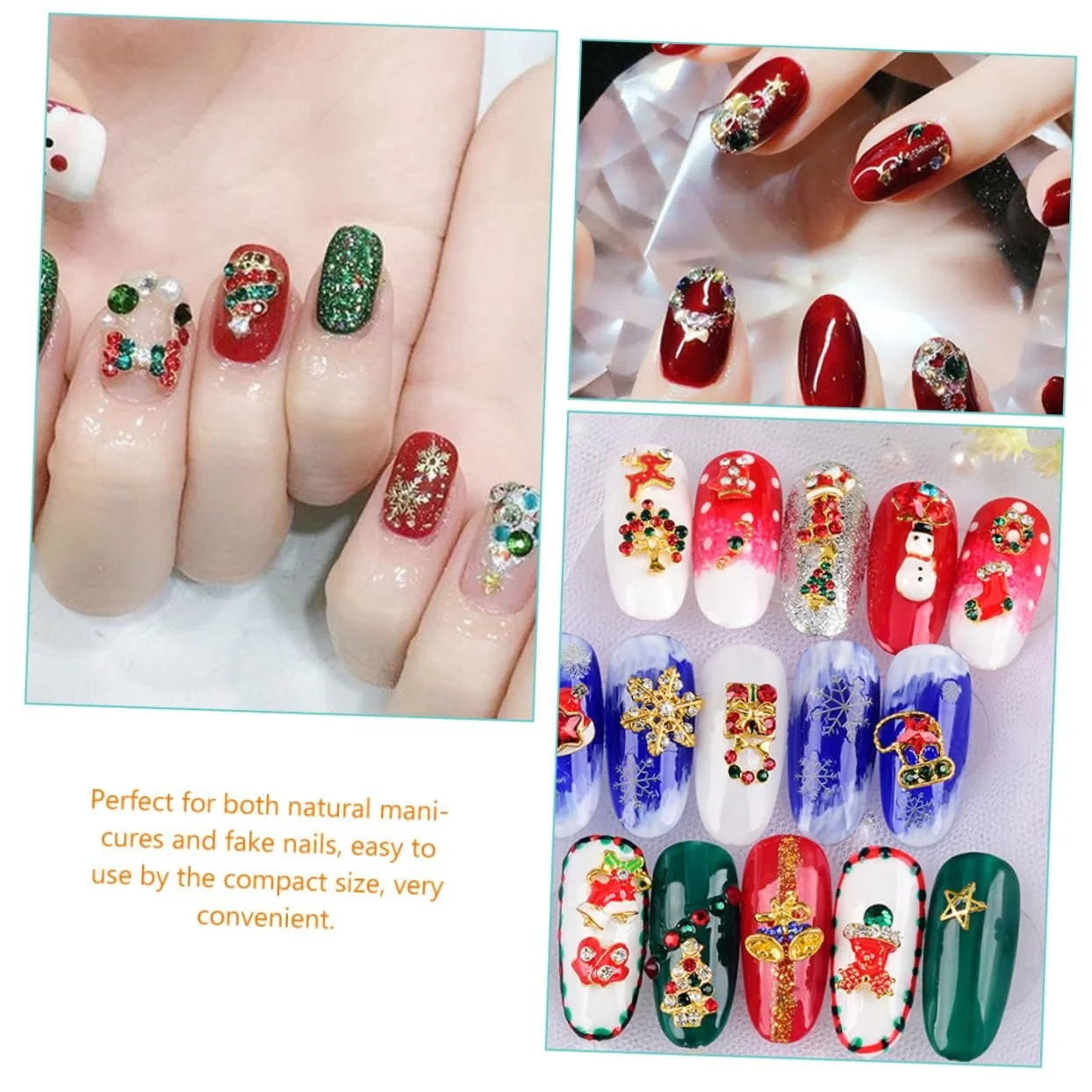 Украшения для ногтей Рождественская тематика 48 шт., фото №9