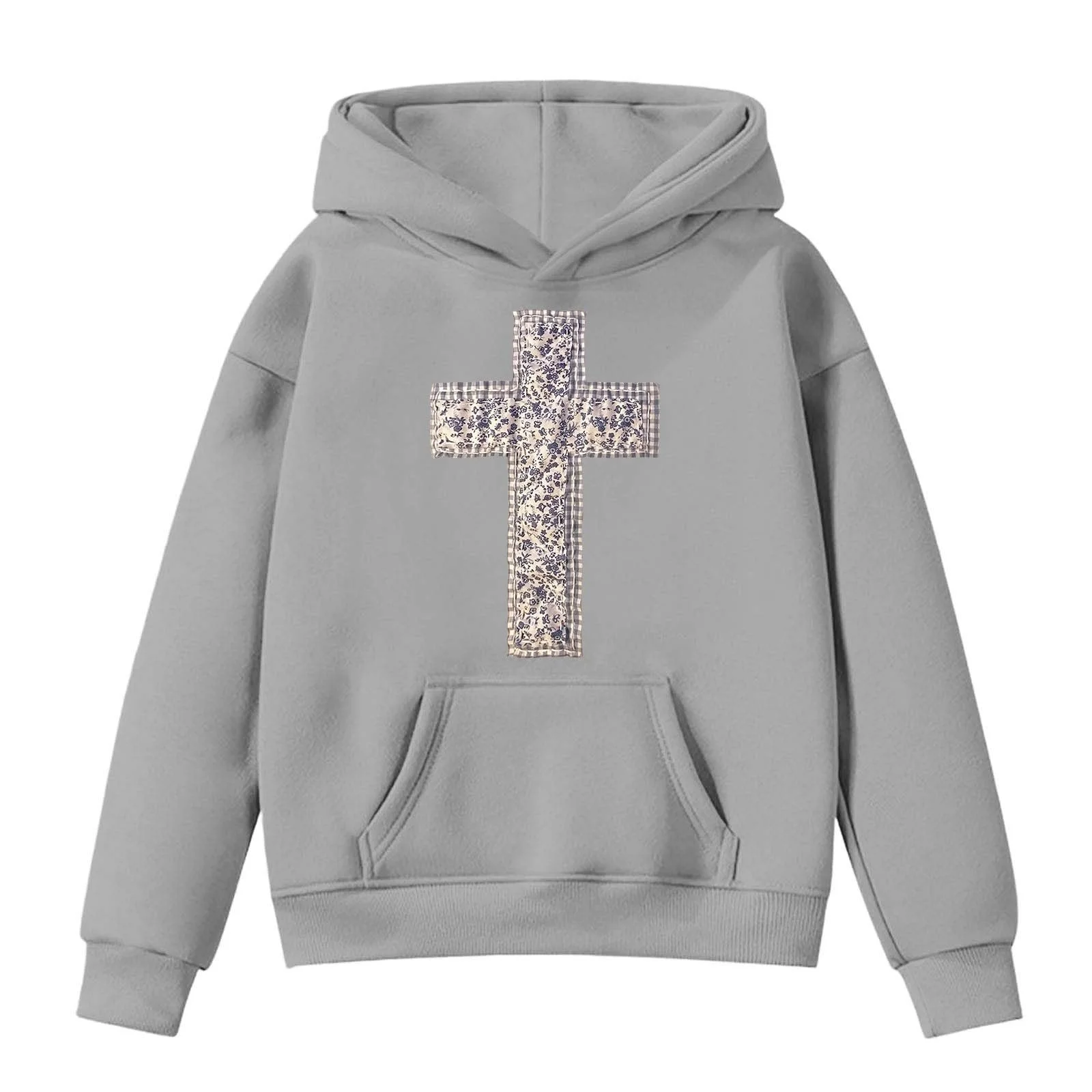 Пуловер для мальчиков 158 - Толстовки и свитшоты для девочек для зимней повседневной одежды, пуловер с круглым вырезом и буквенным принтом для детей от 2 до 13 лет для активного отдыха, фото №2