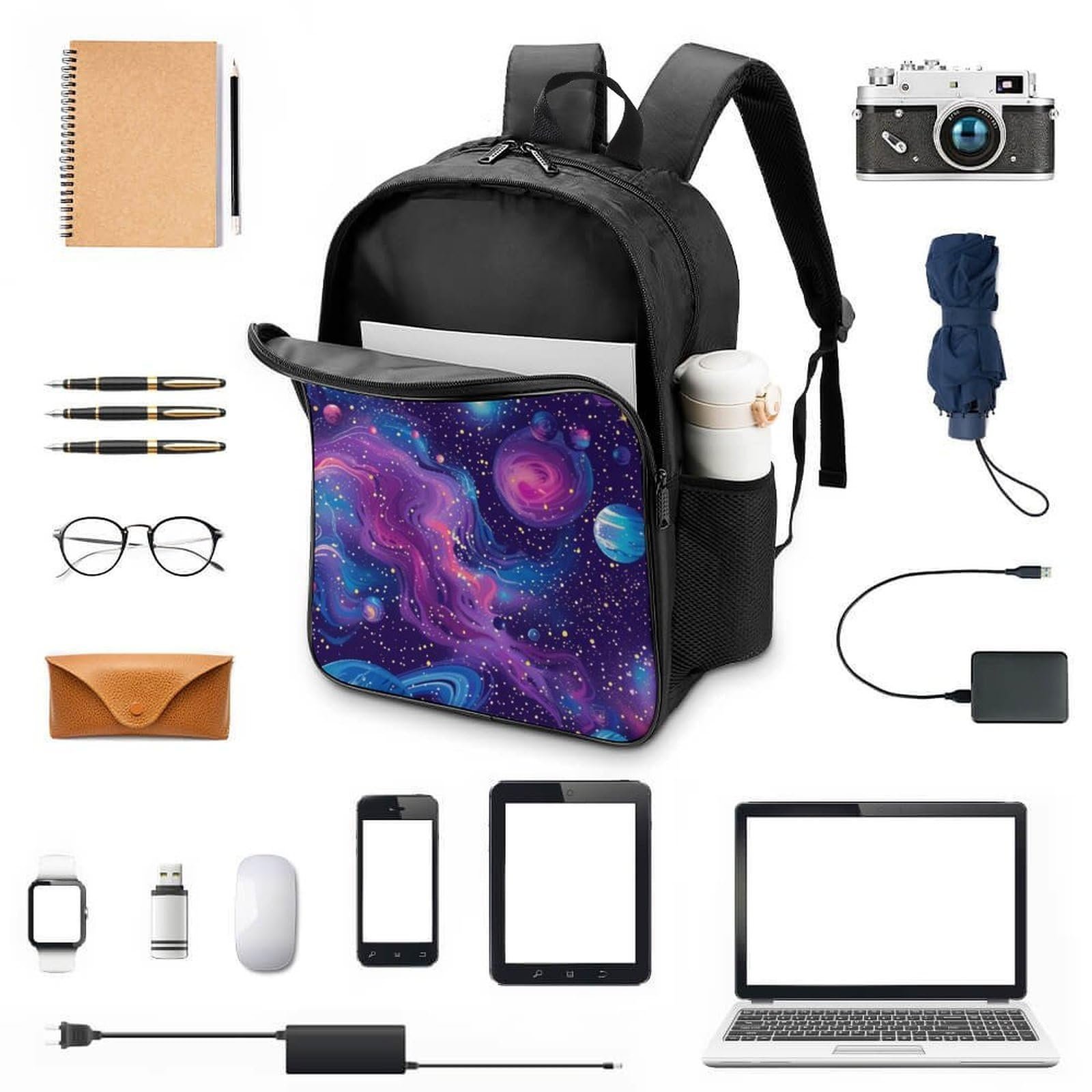 Рюкзак DPEOANEBN Galaxy 3D для дітей, великий, шкільний, подарунок до школи, 40x28x16 см, фото №4