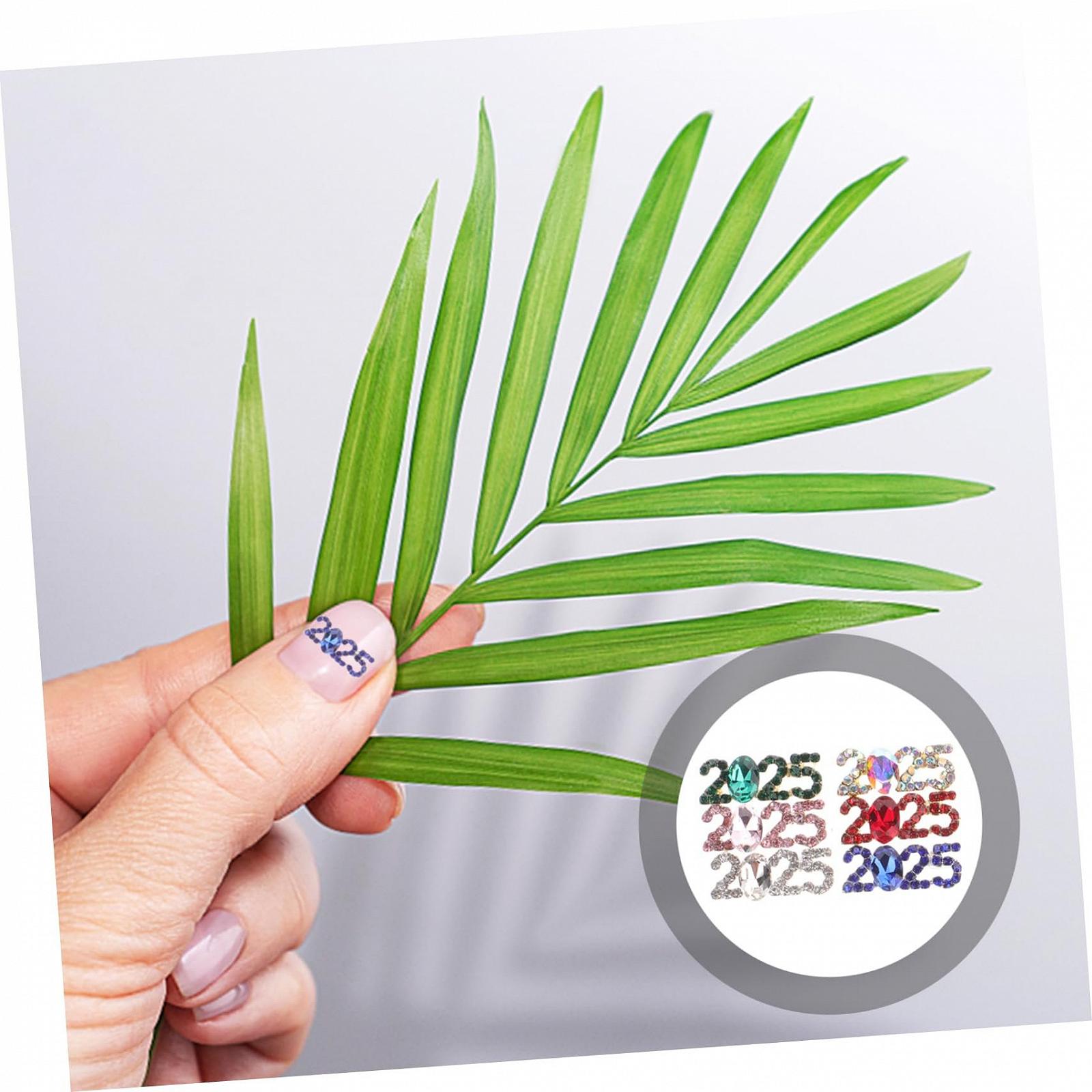 Украшение для маникюра FRCOLOR Объемные цифры для ногтей Мини-подвеска для ногтей Подвеска для ногтей на Новый год Украшение для ногтей своими руками Набор страз для ногтей Украшение для ногтей из сплава, 12 шт., фото №9