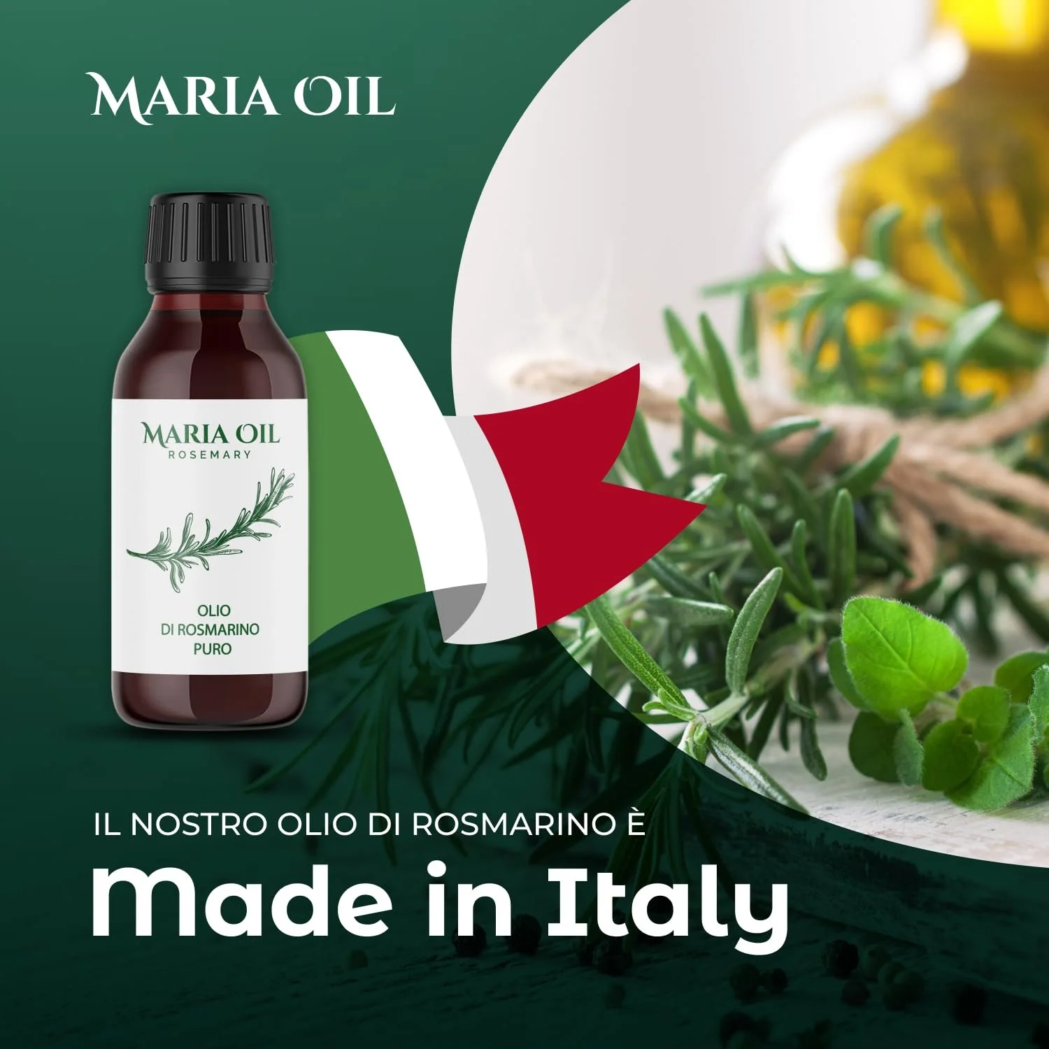 Ефірна олія Розмарину для росту волосся 100 мл, фото №6