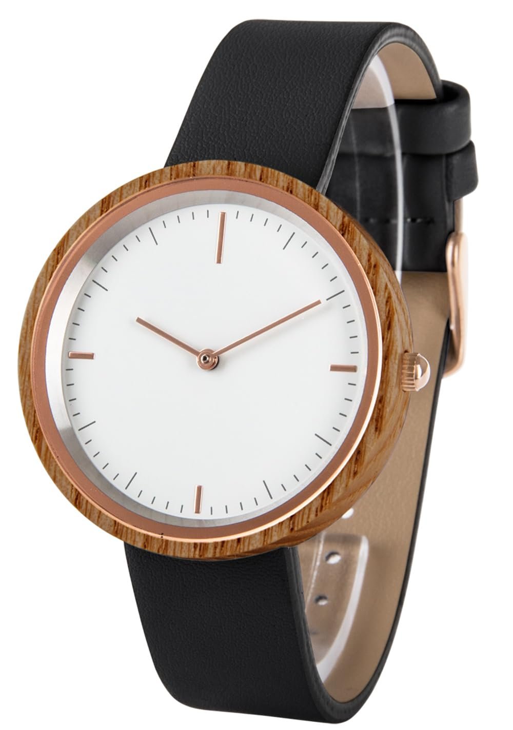 Годинник жіночий Zeit-Bar Slim Line Дерев'яний корпус Ремінець, фото №1