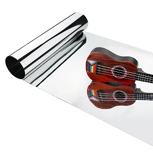 Наклейка на стіну дзеркальна 40 x 500 см Гнучка Без скла Самоклейна Вініловий рулон - Фото 1